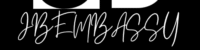 JBEMBASSY logo in black and white